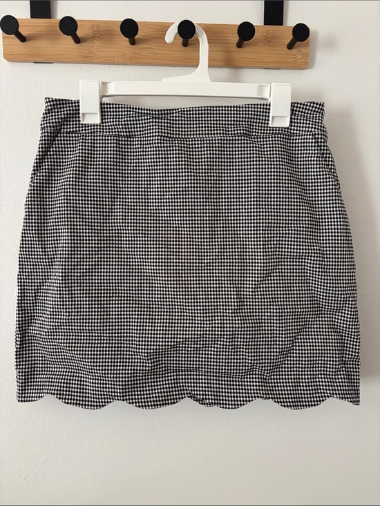 Tribal Dresses & Skirts - Tribal. Black and white gingham Scallop Hem skort. 10